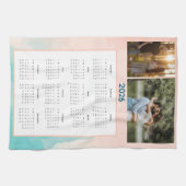 Year 2026 Custom Photo Calendar Kitchen Towel Geschirrtuch (Horizontal)