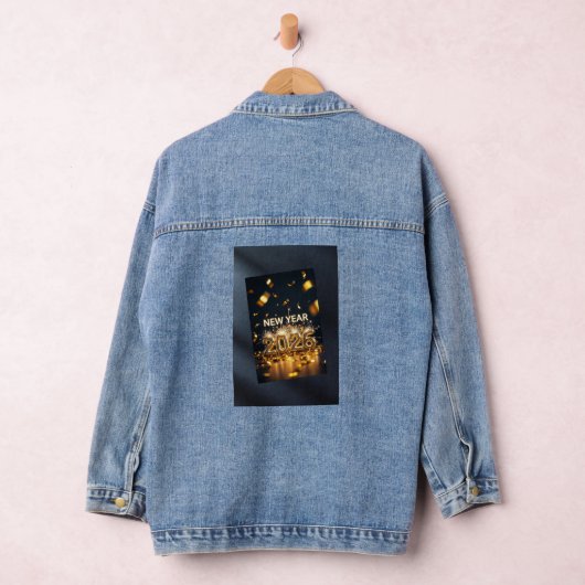 Year 2026 Denim Jacket - Custom Celebration Jeansjacke (Hangar)