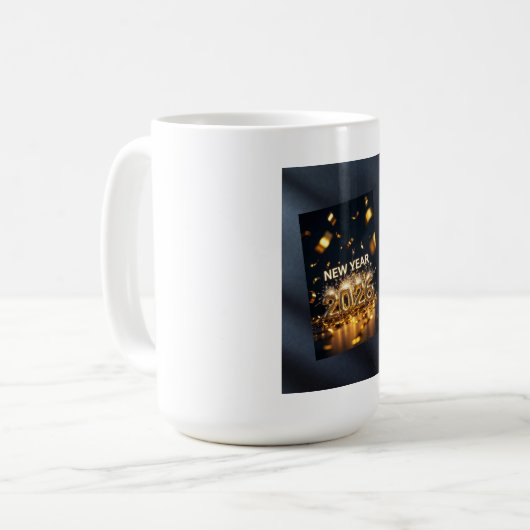 Year 2026 – Fresh Start Greet Mug Kaffeetasse (Vorderseite Links)