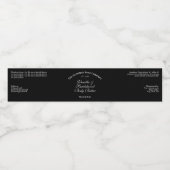 Year Established Vintage Black Cosmetics Jar Label Wasserflaschenetikett (Einzelnes Label)