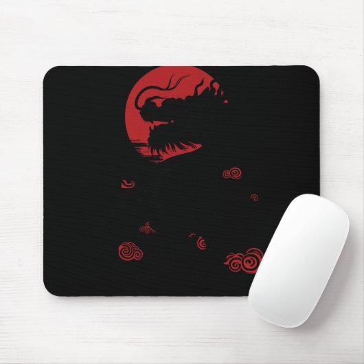 Year Of Dragon Chinese New Year 2024 Mousepad (Mit Mouse)