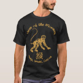 Year Of Monkey Traits Chinese Zodiac Chinese New Y T-Shirt (Vorderseite)