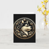 Year Of The Dog 2030 Lunar New Year Chinese New Ye Karte (Gelbe Blume)