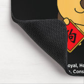 Year Of The Dog, Chinese Zodiac, Lunar New Year Fo Mousepad (Ecke)