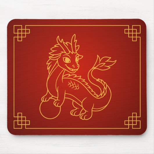 Year of the Dragon Chinese Zodiac Mousepad (Vorne)