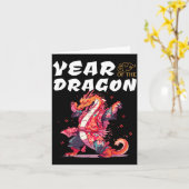 Year Of The Dragon Funny Dragons Chinese Zodiac Si Karte (Gelbe Blume)
