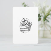 Year of the Dragon, Happy New Year, Cute Flat Card (Stehend Vorderseite)