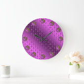 Year of the Earth Rooster Große Wanduhr (Zuhause)