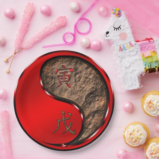 Year of the Earth Tiger Pappteller (Party)