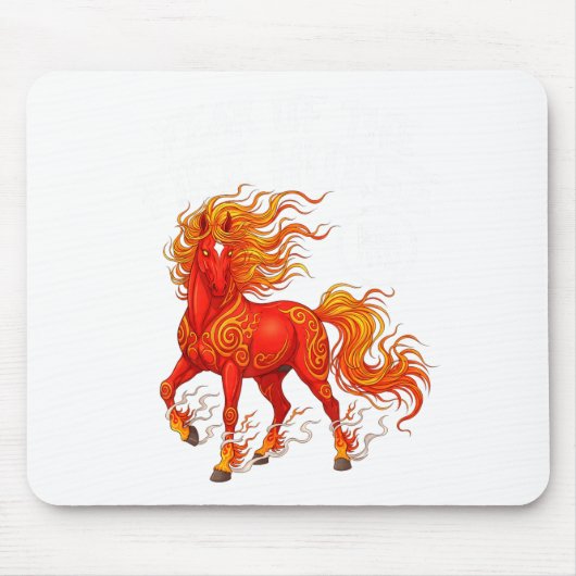 Year Of The Fire Horse Chinese New Year 2026 Zodia Mousepad (Vorne)