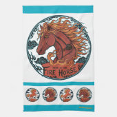 Year of the Fire Horse Geschirrtuch (Vertikal)