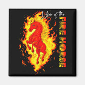 Year Of The Fire Horse Happy Chinese Lunar New Yea Magnet (Vorne)