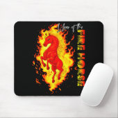 Year Of The Fire Horse Happy Chinese Lunar New Yea Mousepad (Mit Mouse)