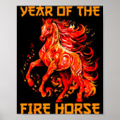 Year Of The Fire Horse Happy Chinese Lunar New Yea Poster (Vorne)