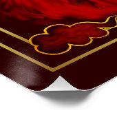 Year of the Fire Horse , Happy Lunar New Year Poster (Ecke)