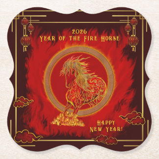Year of the Fire Horse , Happy Lunar New Year Untersetzer