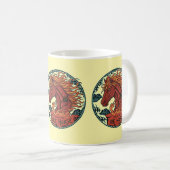 Year of the Fire Horse Mug Design 2 Kaffeetasse (VorderseiteRechts)
