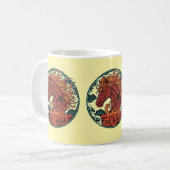 Year of the Fire Horse Mug Design 2 Kaffeetasse (Vorderseite Links)