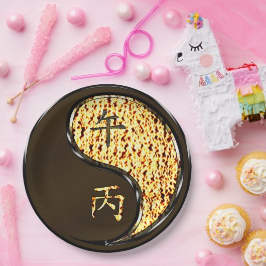 Year of the Fire Horse Pappteller (Party)