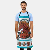 Year of the Fire Horse Schürze (Getragen)