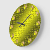 Year of the Fire Monkey Große Wanduhr (Winkel)