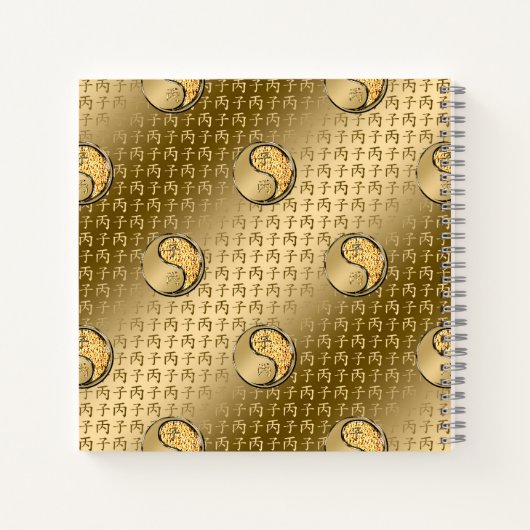 Year of the Fire Rat Notizblock (Rückseite)