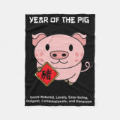 Year Of The G Chinese Zodiac Lunar New Year Fleecedecke (Vorderseite)