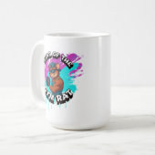 Year of the Gym Rat Funny Workout Cartoon Design Kaffeetasse (Vorderseite Links)