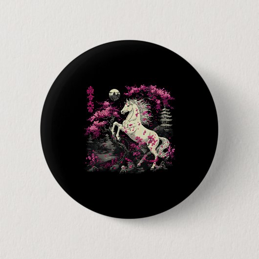 Year Of The Horse 2026 Chinese  Button (Vorderseite)