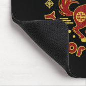 Year Of The Horse 2026 Chinese New Year Horse Lant Mousepad (Ecke)