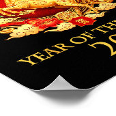 Year Of The Horse 2026 Chinese New Year Horse Lant Poster (Ecke)