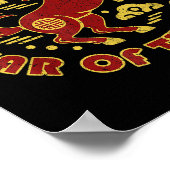 Year Of The Horse 2026 Chinese New Year Horse Lant Poster (Ecke)