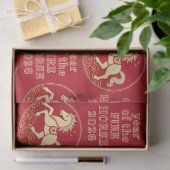 Year of the Horse 2026 Chinese New Year Seidenpapier (Geschenk)