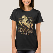 Year Of The Horse 2026 Chinese Zodiac Culture  T-Shirt (Vorderseite)
