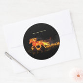 Year of the Horse 2026 (Fire Horse) Runder Aufkleber (Umschlag)