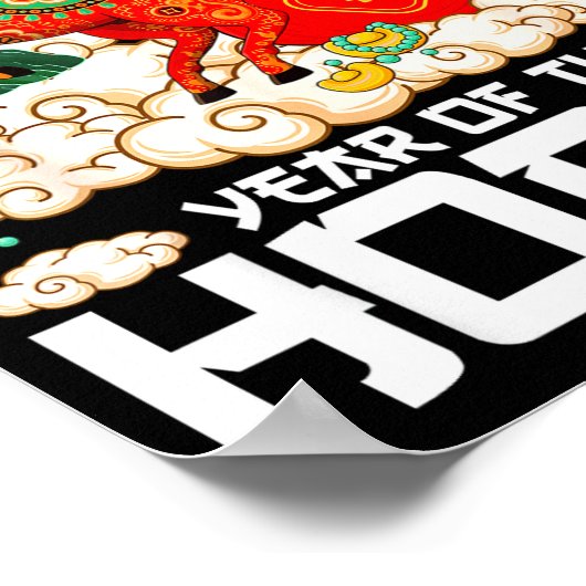 Year Of The Horse 2026 Happy Chinese Lunar New Yea Poster (Ecke)