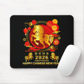 Year Of The Horse 2026 Lunar Chinese New Year Men Mousepad (Mit Mouse)