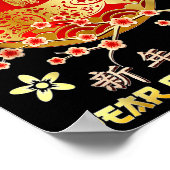 Year Of The Horse 2026 Lunar Chinese Zodiac Poster (Ecke)