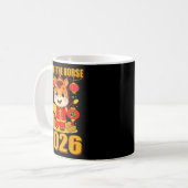 Year Of The Horse 2026 Lunar New Year Chinese Kaffeetasse (Vorderseite Links)