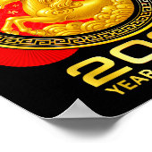 Year Of The Horse 2026 Lunar New Year Chinese Men Poster (Ecke)