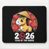 Year Of The Horse 2026 Lunar New Year Chinese Mousepad (Vorne)