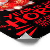 Year Of The Horse Chinese Lunar New Year 2026 Year Poster (Ecke)