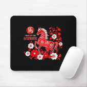 Year Of The Horse Chinese New Year 2026  Mousepad (Mit Mouse)
