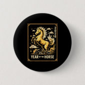 Year Of The Horse – Chinese Zodiac New Year 2026 Button (Vorderseite)