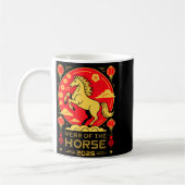 Year Of The Horse – Chinese Zodiac New Year 2026 Kaffeetasse (Links)