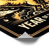 Year Of The Horse – Chinese Zodiac New Year 2026 Poster (Ecke)