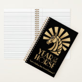 Year of the Horse Chinese Zodiac Notebook Notizblock (Innen)