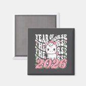 Year Of The Horse For Girls  Magnet (Vorderseite/Rückseite)