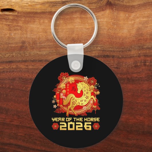 Year Of The Horse Happy Chinese Lunar New Year 202 Schlüsselanhänger (Vorderseite)