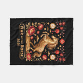 Year Of The Horse Happy New Year 2026  Fleecedecke (Vorderseite (Horizontal))